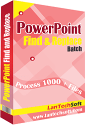 Helps user to Find and replace multiple words and phrases in PowerPoint files