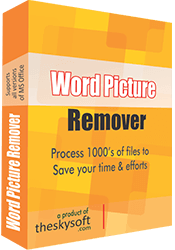 Removes images in multiple MS word files of different formats simultaneously.