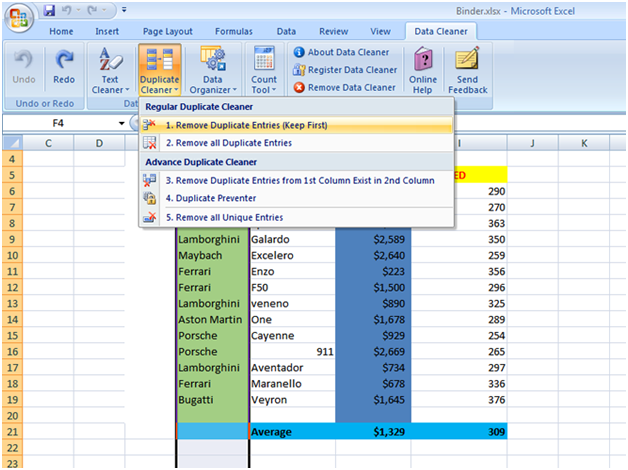 Excel Data Cleaner