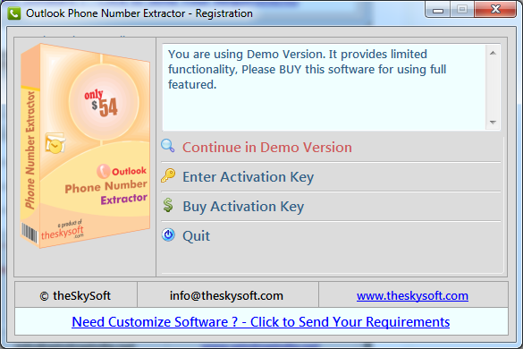 Outlook Number Extractor