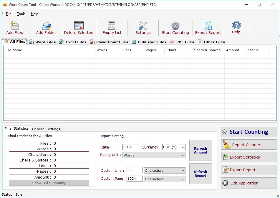 Word Count Tool