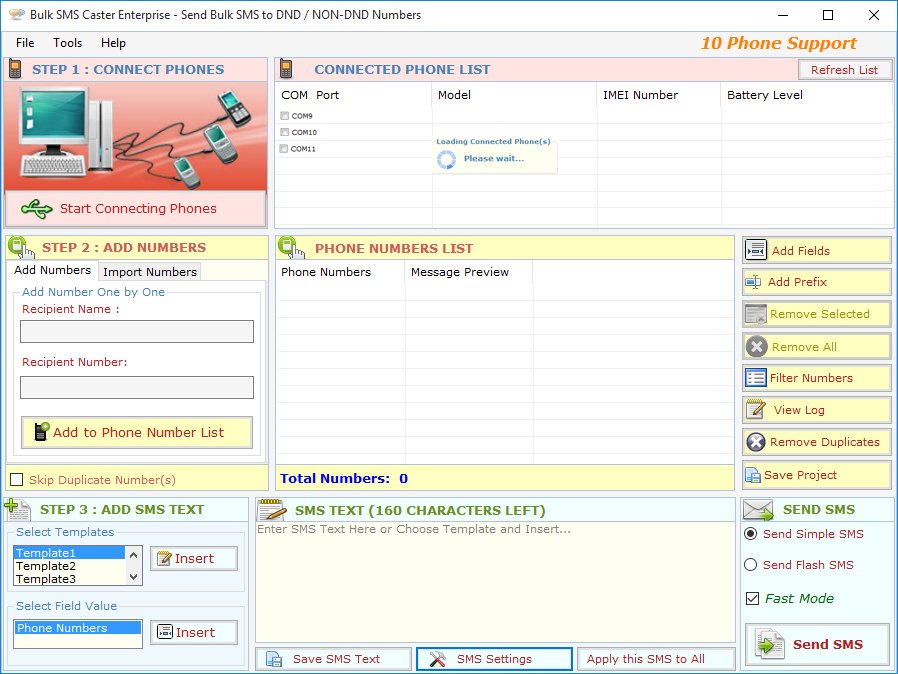 Bulk SMS Caster Professional