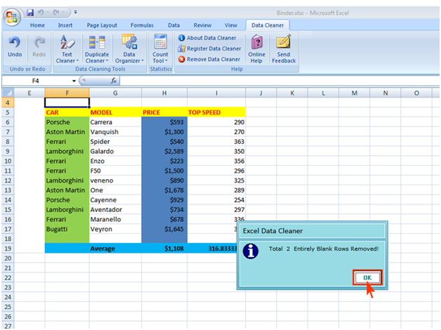 Excel Data Cleaner