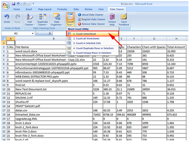 Excel Data Cleaner