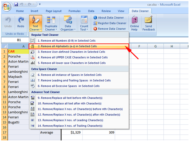 Excel Data Cleaner