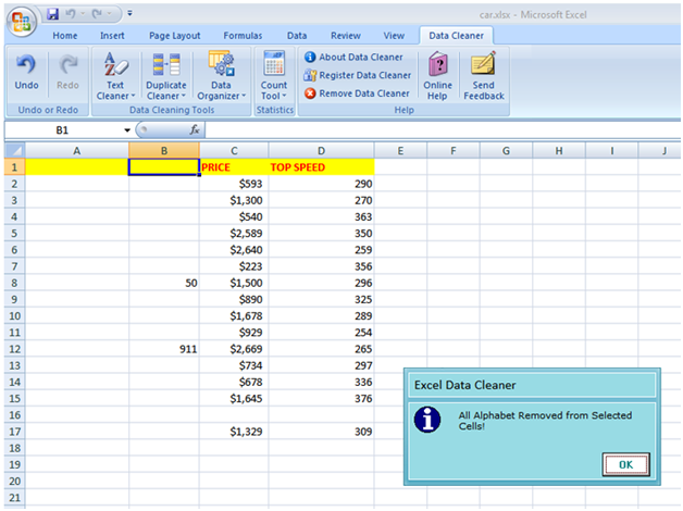 Excel Data Cleaner