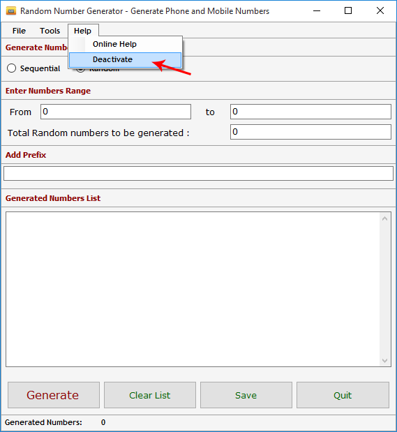 Random Number Generator